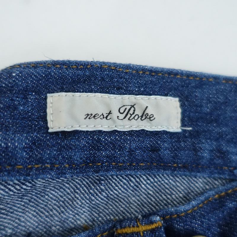 nest Robe 【定価2.6万】ネストローブ *リネンデニムパンツ*3 nest Robe 【定価2.6万】ネストローブ *リネンデニムパンツ*3