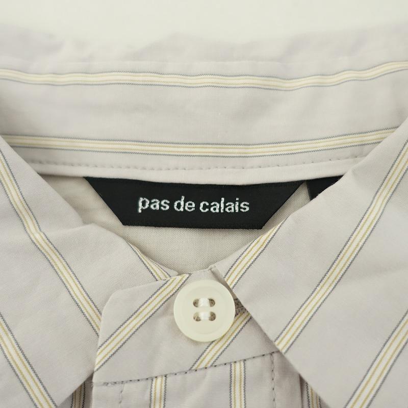 未使用/定価2.6万】パドカレ pas de calais *コットンストライプ 