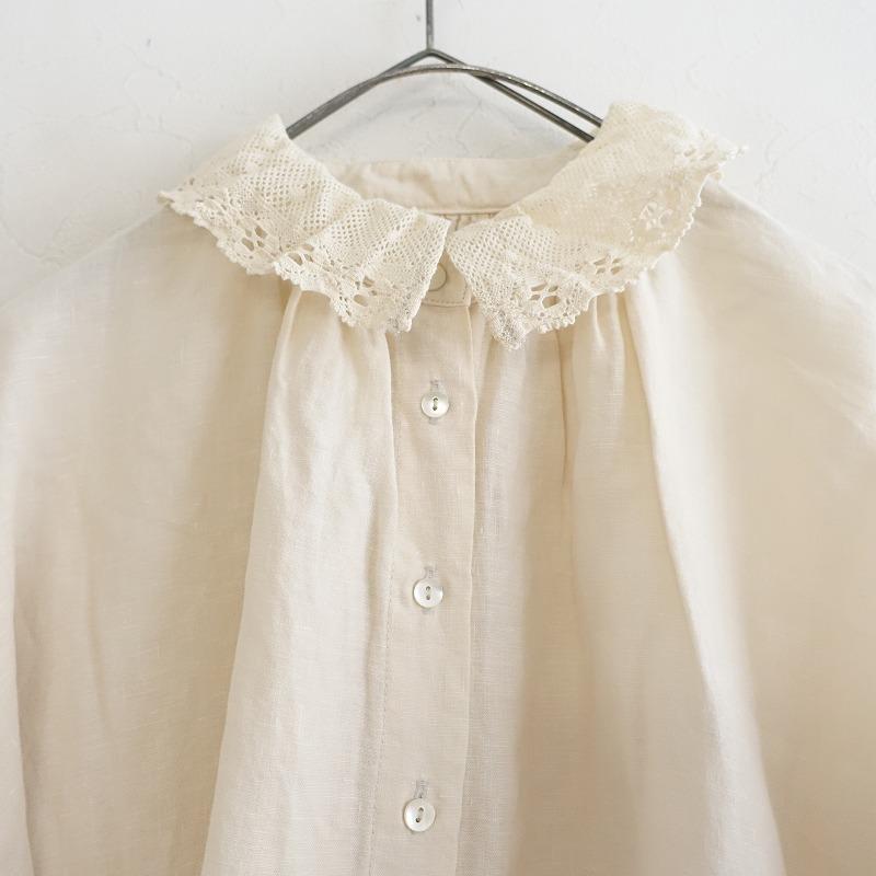 ネストローブ　リネンレース襟ギャザーブラウス 撚り杢チェックシリーズ | ONLINE SHOP | nest Robe Shop Blog