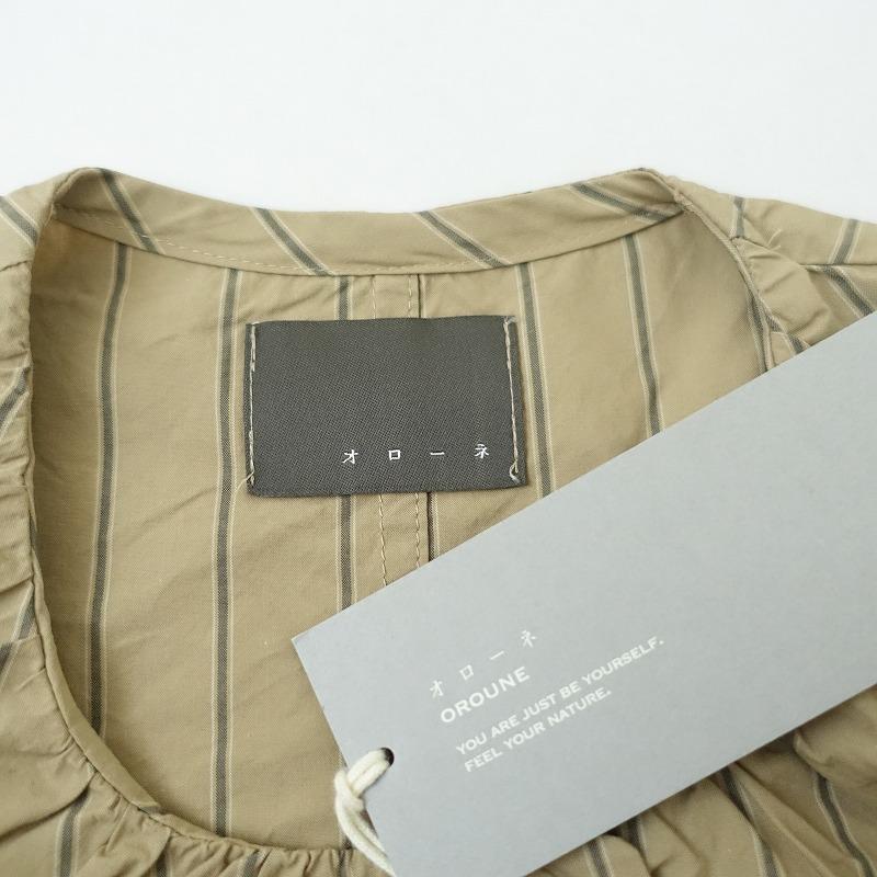 定価1.5万】TANDEY オローネ *メラニーシャツ*ストライプ長袖ブラウス 