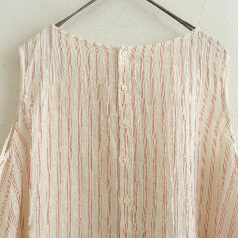 美品/定価2.9万】ネストローブ nest Robe *リネンガーゼストライプ 