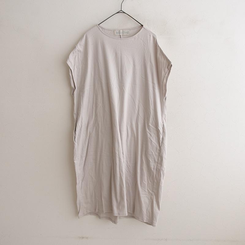 MidiUmi（ミディウミ） *フレンチスリーブコットンTシャツワンピース 