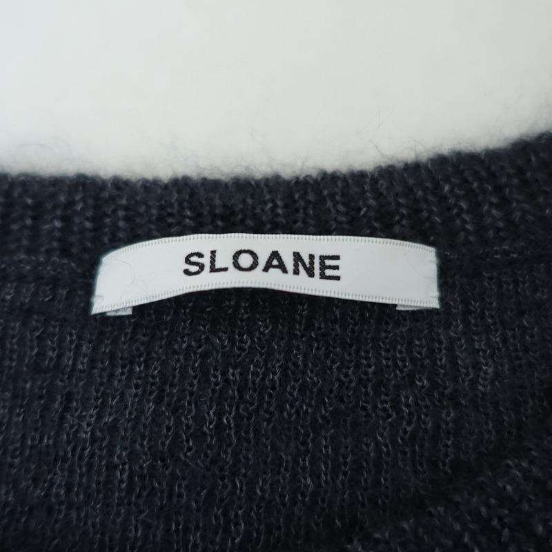 SLOANE 【定価3.5万】スローン *14Gモヘア×シルク畔編みクルーネック 