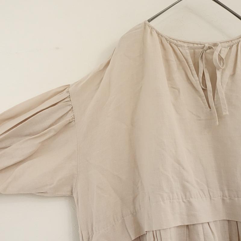 nest Robe 【定価2.6万】ネストローブ *Upcycle Lino ギャザー nest Robe 【定価2.6万】ネストローブ *Upcycle Lino ギャザー