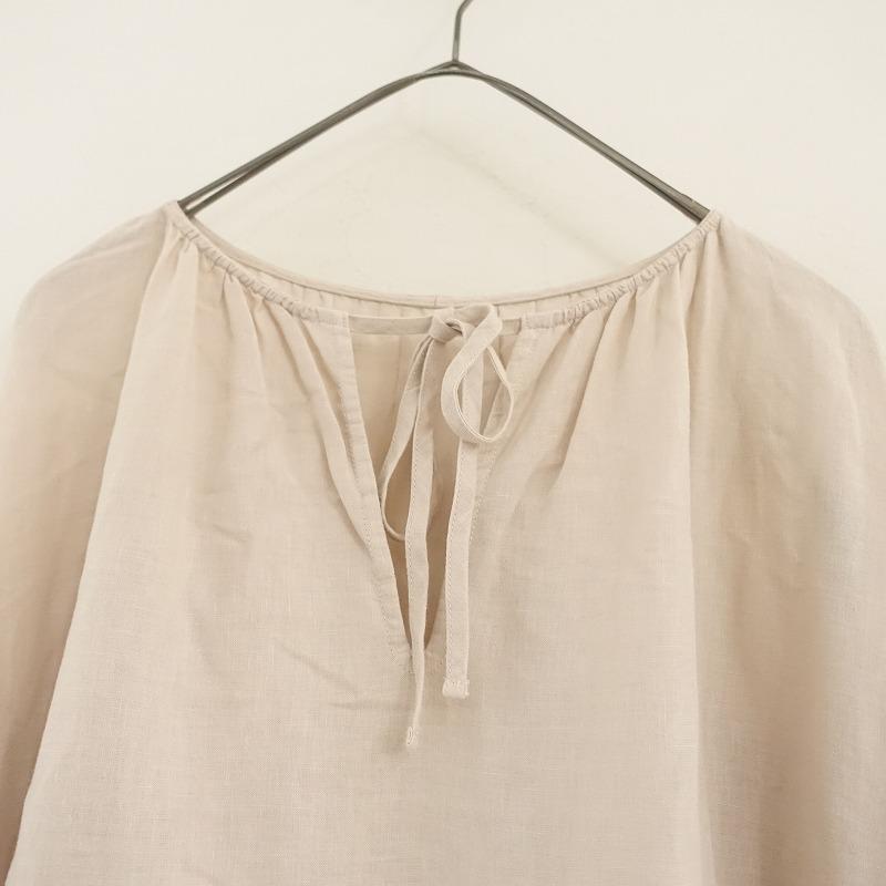 nest Robe 【定価2.6万】ネストローブ *Upcycle Lino ギャザー nest Robe 【定価2.6万】ネストローブ *Upcycle Lino ギャザー