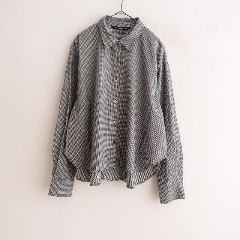 ミズイロインド mizuiro-ind *コットン起毛ギンガムチェックフレア 