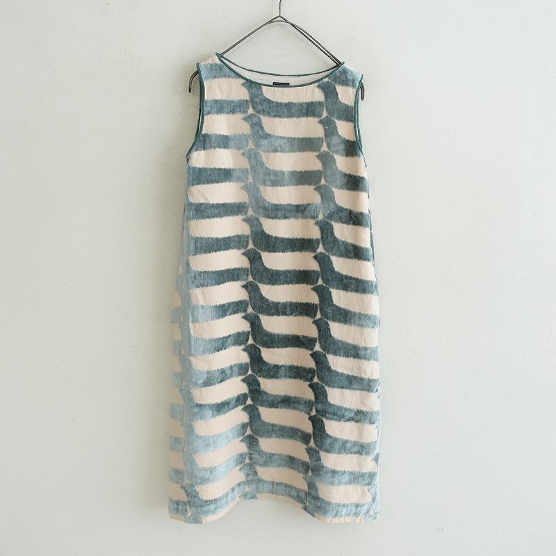 mina perhonen ミナペルホネン *bird boat パイル刺繍スリーブレス  