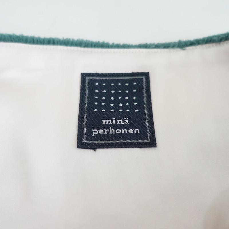 ミナペルホネン mina perhonen *bird boat パイル刺繍スリーブレス  