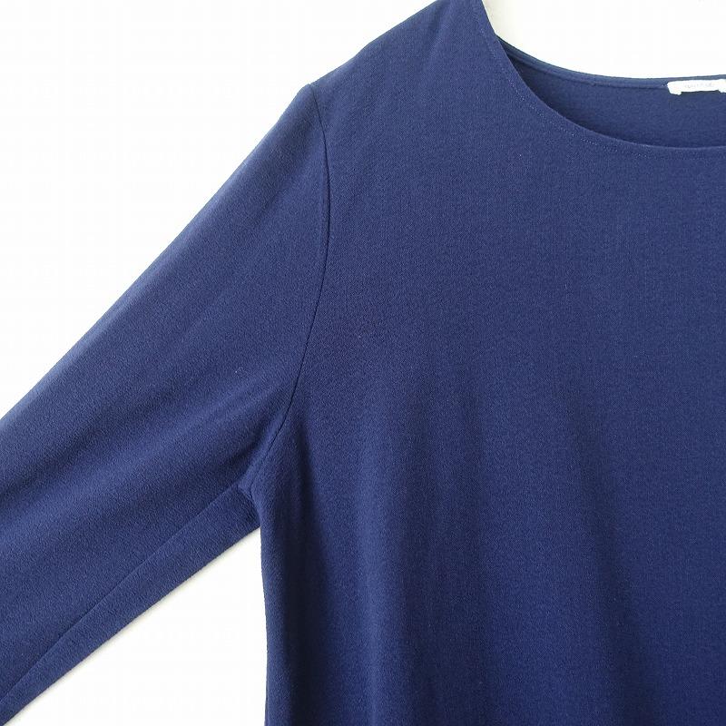 apuntob アプントビー *コクーンワンピース*Sネイビー長袖ロング 