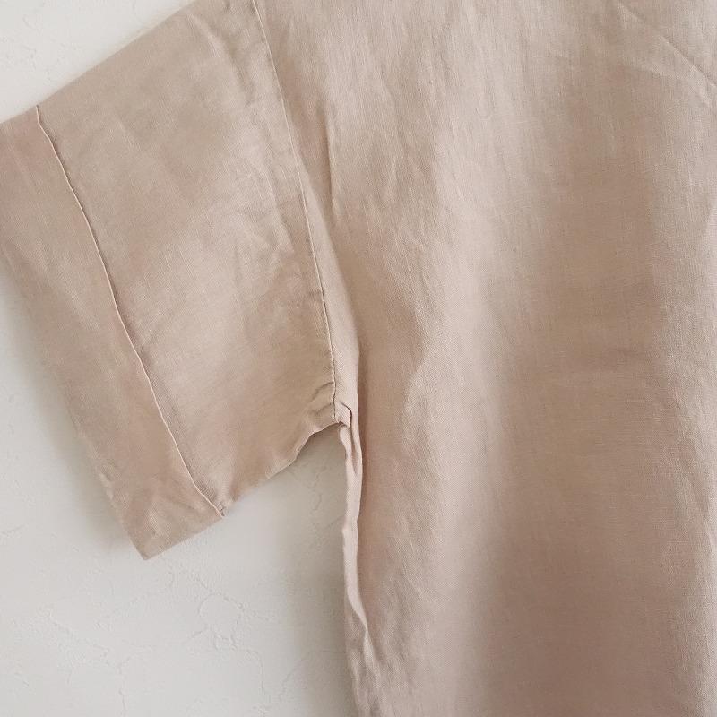 フォグリネンワーク fog linen work *バックリボンリネン半袖プル 