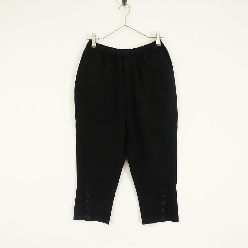 【コムデギャルソン】半端丈パンツ BLACK COMME des GARCONS ブラックコムデギャルソン *ウールイージー