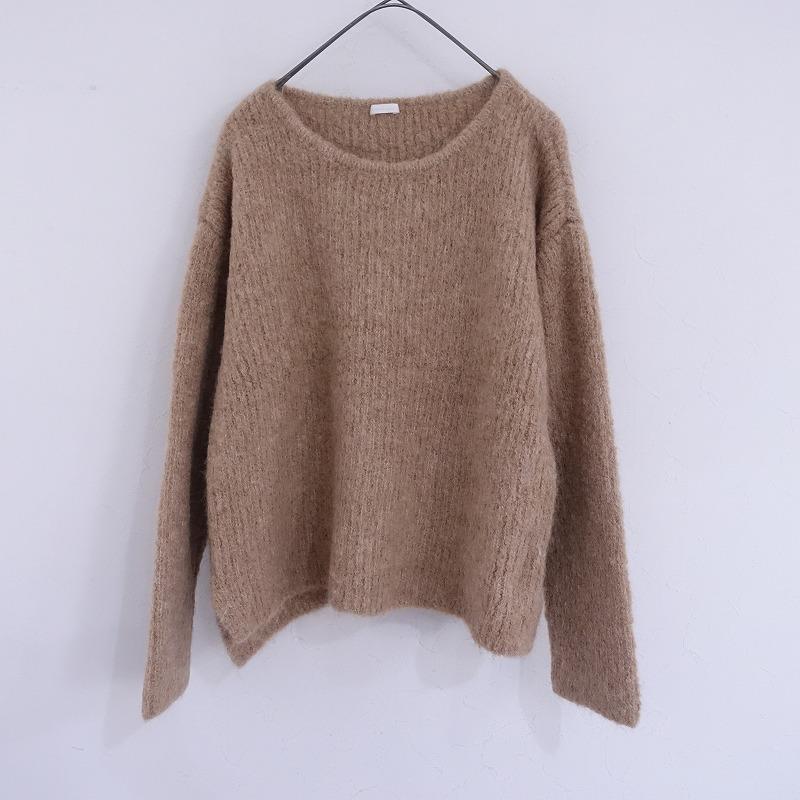 comm.arch. コムアーチ　モヘア　アルパカ　ニット　ピンクベージュ系 comm.arch. コムアーチ モヘア アルパカ ニット ピンクベージュ系