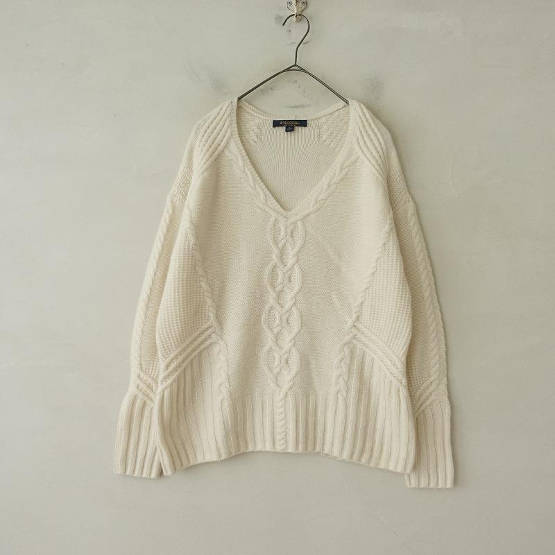 BROOKS BROTHERS（ブルックスブラザーズ） *カシミヤケーブル編みV 