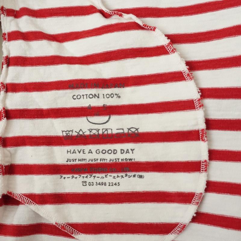 美品 45R ONEONE バスクボーダーのチュニック 美品 45R ONEONE バスクボーダーのチュニック