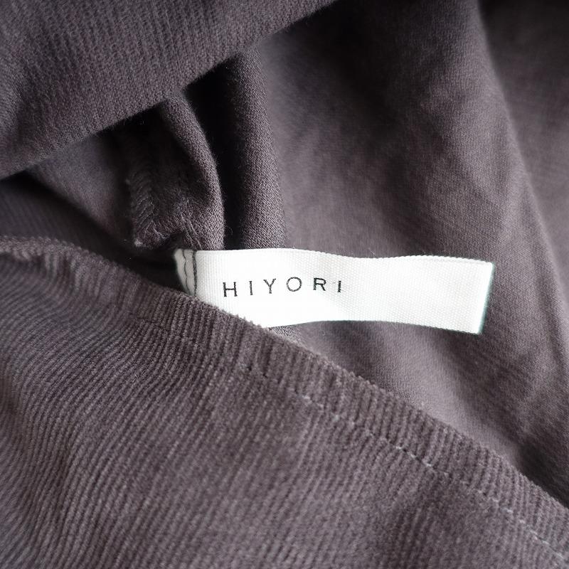ヒヨリ HIYORI *コーデュロイバンドカラーシャツワンピース*Aming