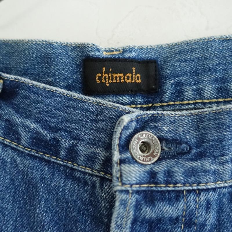 chimala チマラ *ペイント&ダメージ加工セルビッチデニムパンツ chimala チマラ *ペイント&ダメージ加工セルビッチデニムパンツ