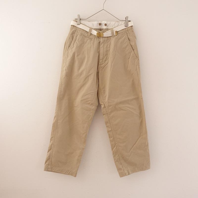 MASTER&Co（マスターアンドコー） MASTER&Co. *ベルト付きチノパンツ