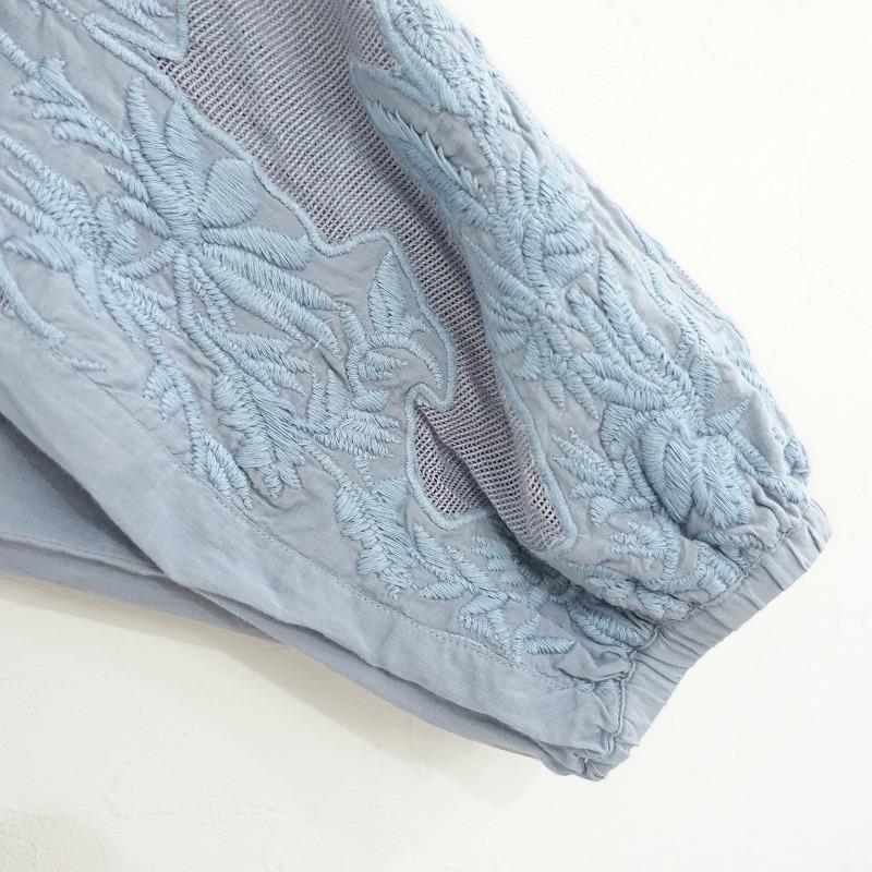かぐれ 【定価1.5万】かぐれ kagure *メッシュ刺繍スリーブブラウス*F 