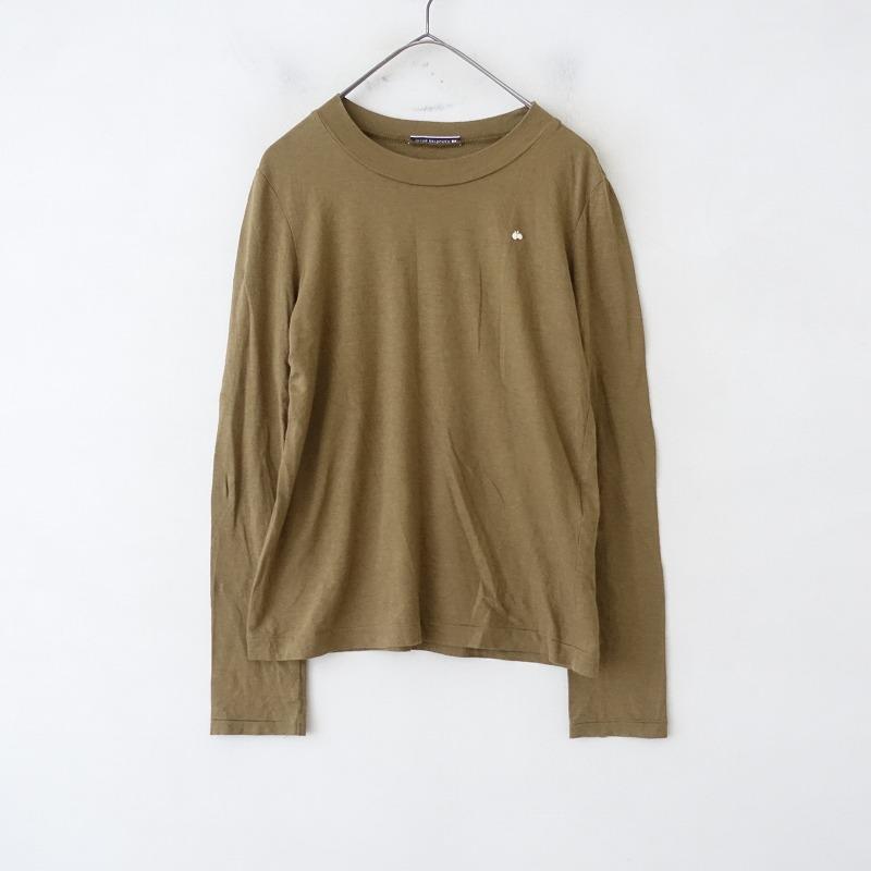 mina perhonen（ミナペルホネン） *lithely コットンリネンクルーネック長袖Tシャツ*38カットソー(33-2501-611 ...