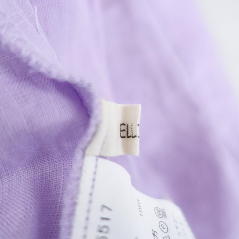 ELLIFE（エリフェ） *リネンピンタックフリルカラーシャツワンピース*F
