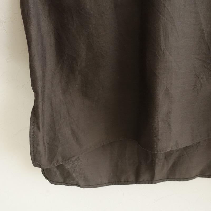 定価2.9万】ウィロウ WIRROW *キュプラコットンカフタンシャツ*1ダーク 