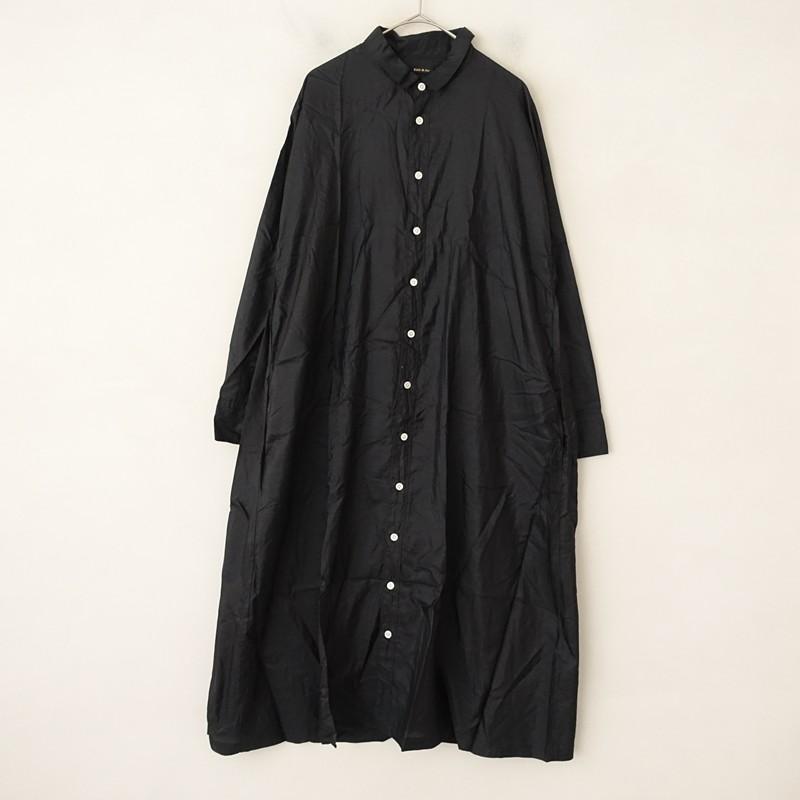 オールドマンズテーラー R&D.M.Co- *シルクシャツワンピース*黒