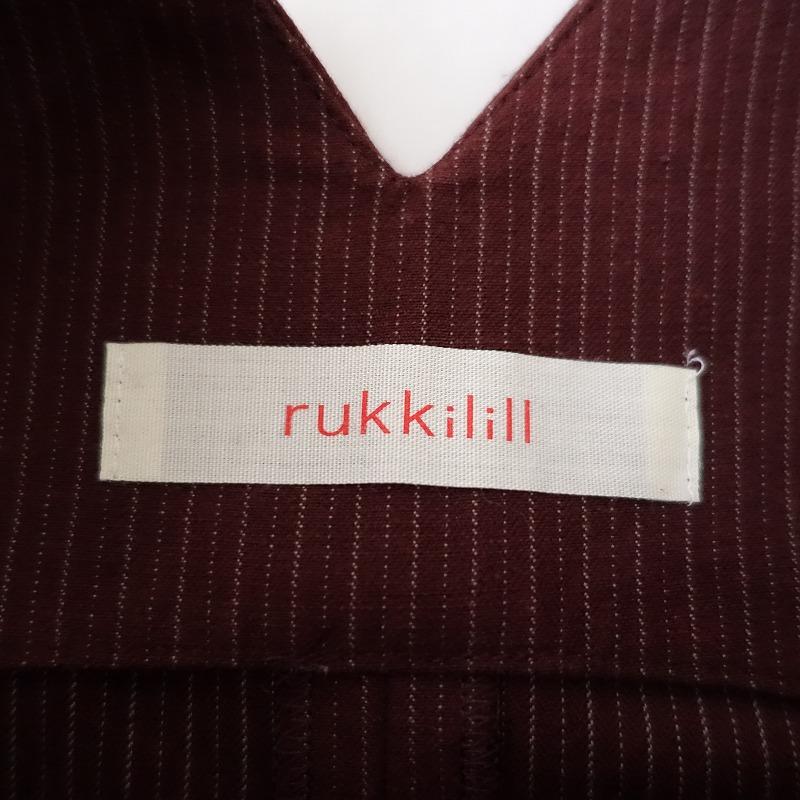rukkilill ルッキリル *コットンリネンストライプノースリーブ 