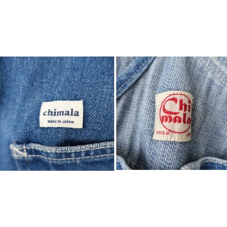 チマラ chimala インディゴ ペンキ オーバーオール サロペット S chimala（チマラ） *デニムオーバーオール*Sサロペットパンツジーンズ