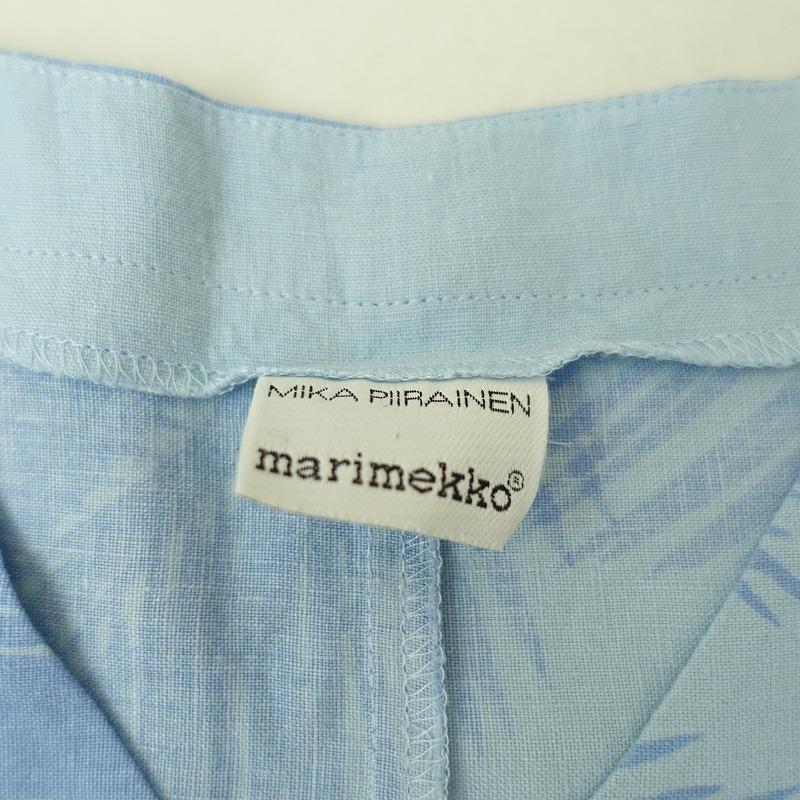 マリメッコ marimekko *MIKA PIIRAINEN コットンプリントVネック 