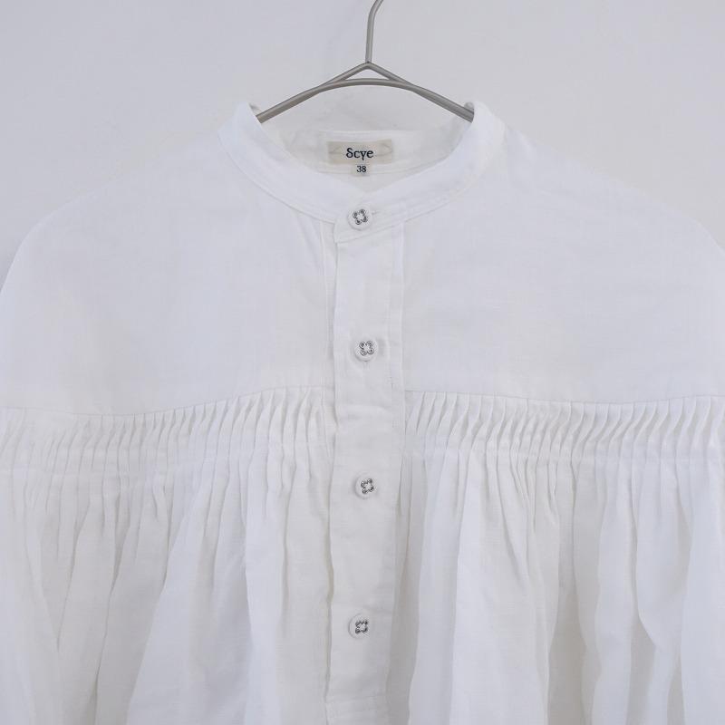 Scye（サイ） 【定価3.9万】サイ *ベリジャンリネンタックシャツ*38 