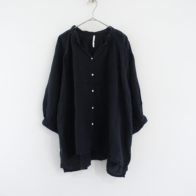 アルテポーヴェラ ARTE POVERA ATPOVA *リネンギャザースタンドカラー 