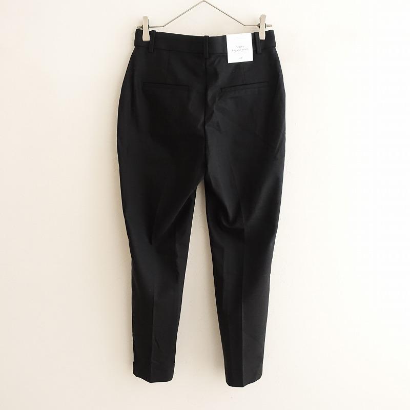 H&M 【美品】エイチ&エム *スラックスパンツ*38黒ブラック