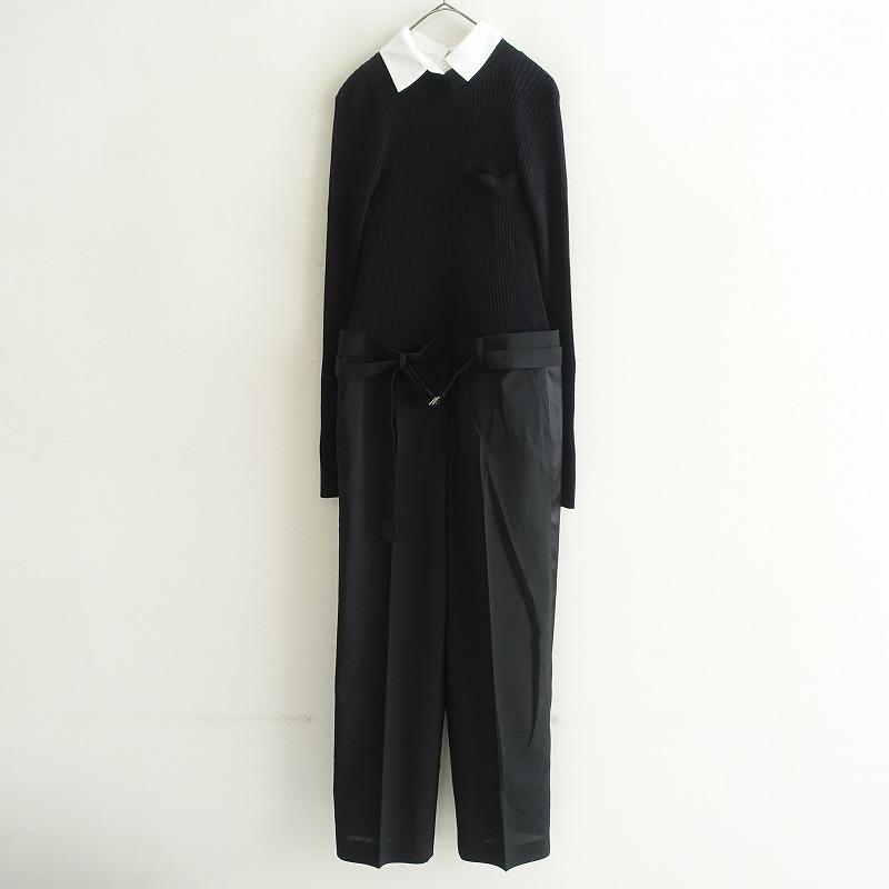 sacai（サカイ） *リブニット切替付け襟サイドラインオールインワン*1