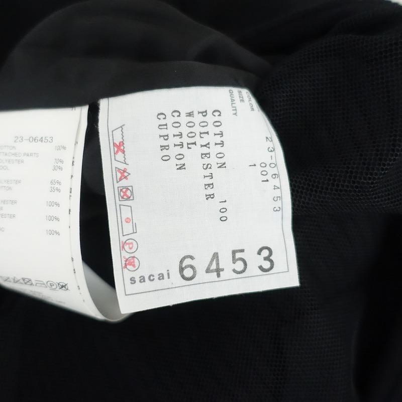 sacai（サカイ） *リブニット切替付け襟サイドラインオールインワン*1