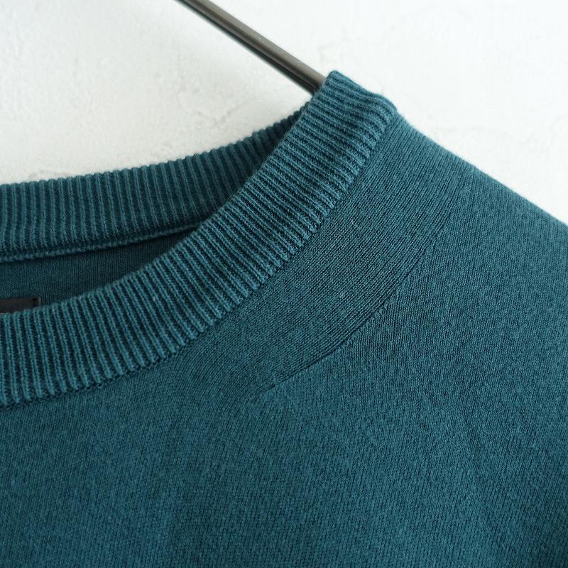 BATONER ダークグリーン ニットセーター BATONER 【定価2.2万】バトナー *スムースニットプルオーバー