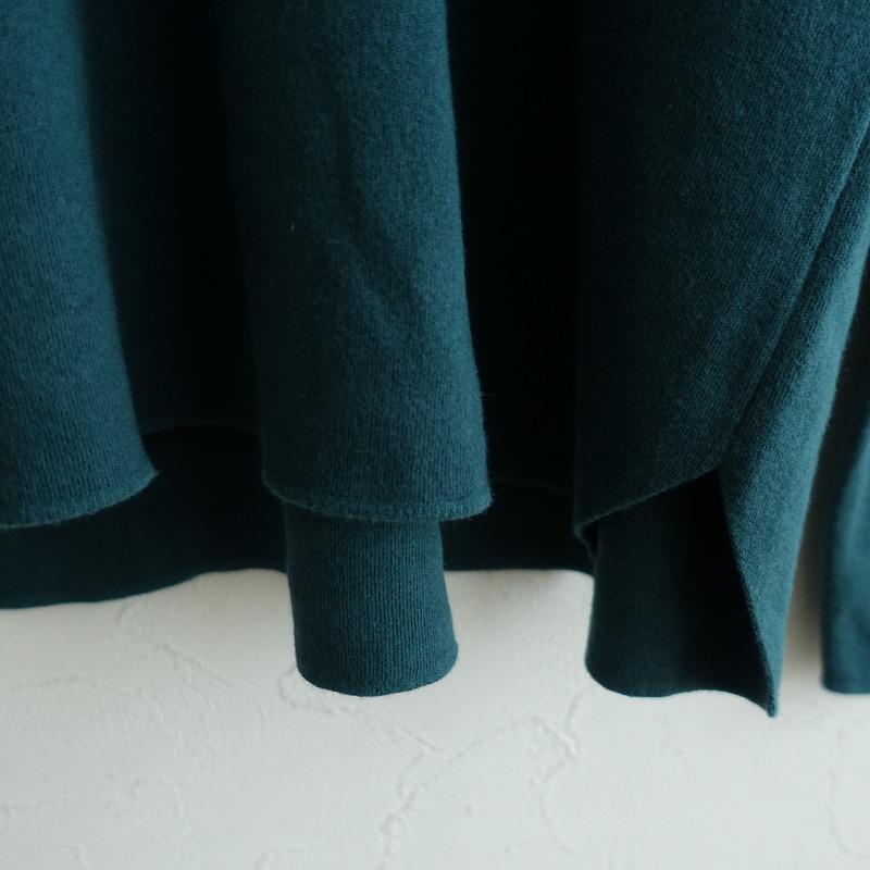 BATONER ダークグリーン ニットセーター BATONER 【定価2.2万】バトナー *スムースニットプルオーバー