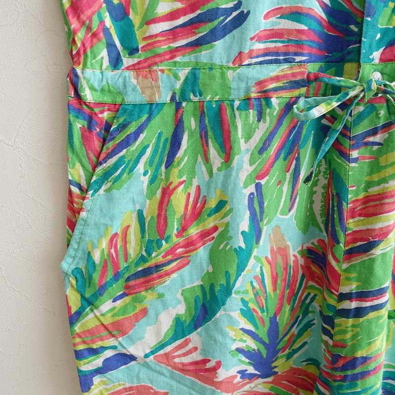 ポキプシー pokipcee *コットンプリントノースリーブオールインワン