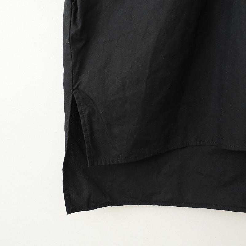 定価1.7万】TANDEY オローネ *コットンノーカラー半袖シャツ*黒