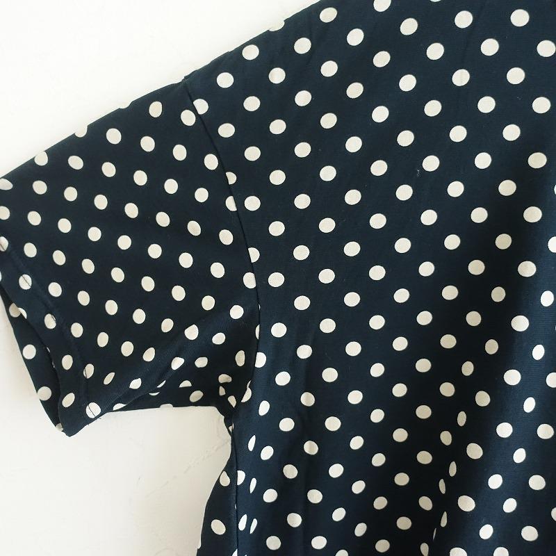 めきめき【新品】prit ドット Tシャツ カットソー ネイビー 楽天市場】prit ドットプリント（Tシャツ・カットソー｜トップス