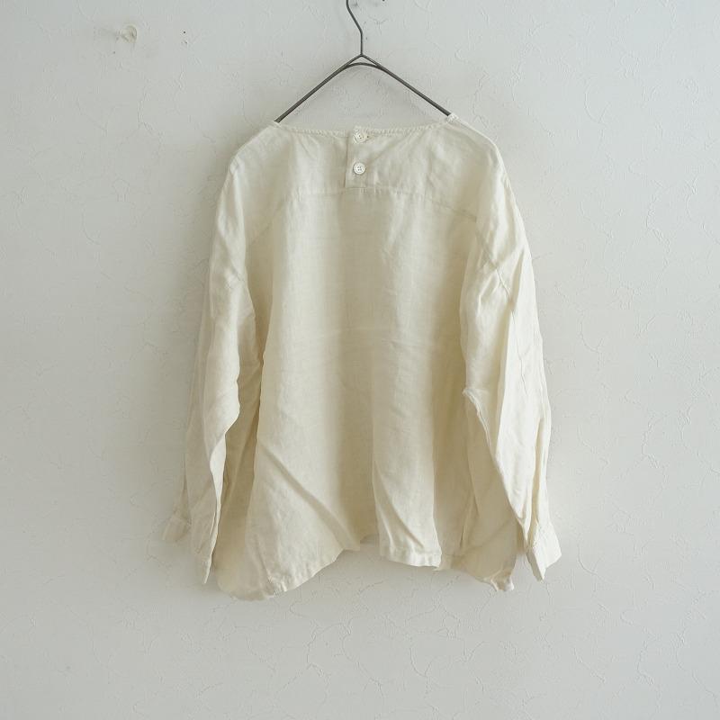 nest Robe（ネストローブ） *リネンプルオーバーシャツ*クリーム  