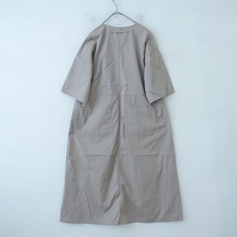TICCA ティッカ *キーネックワンピース*Fグレーベージュ半袖無地