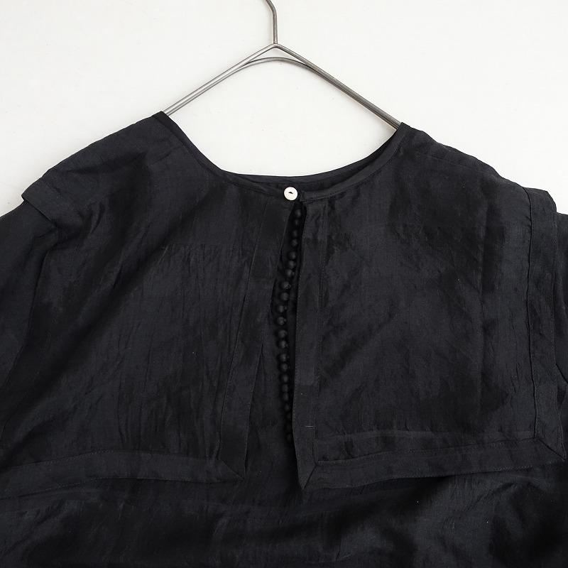 BUNON シルクセーラブラウス　ブラック BUNON (ブノン) セーラー ブラウス – HEN.