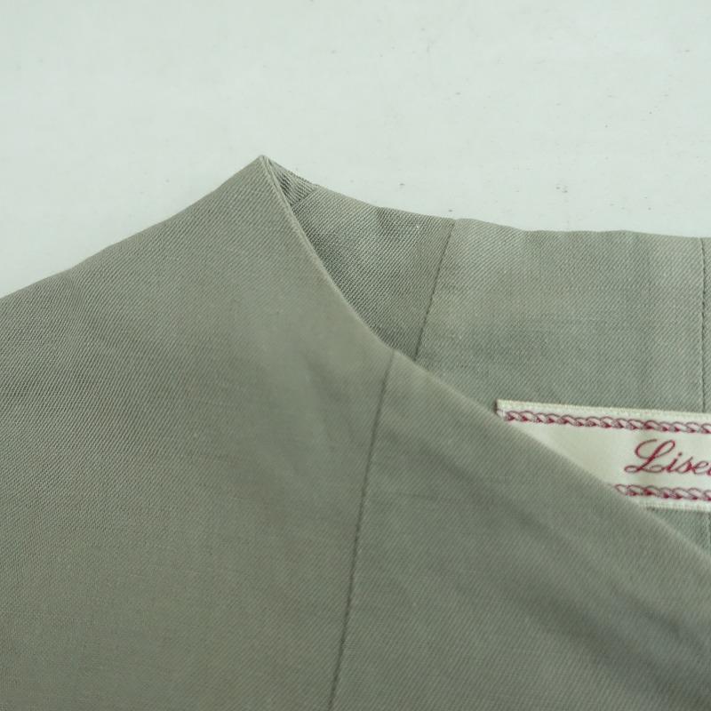 リゼッタ Lisette *リネンコットンツイルシャツジャケット*38グレー