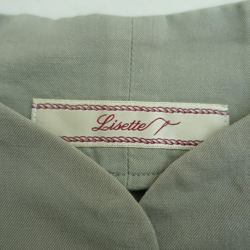 リゼッタ Lisette *リネンコットンツイルシャツジャケット*38グレー