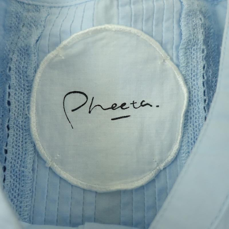 Pheeta（フィータ） Pheeta. *コットンピンタックレースシャツ