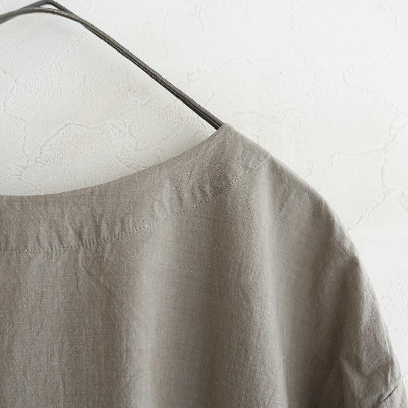 Yoli ボートネックワンピース グレー サイズ2 2024/SS/定価3.6万】ヨリ Yoli *ボートネックワンピース*2グレーシャツ