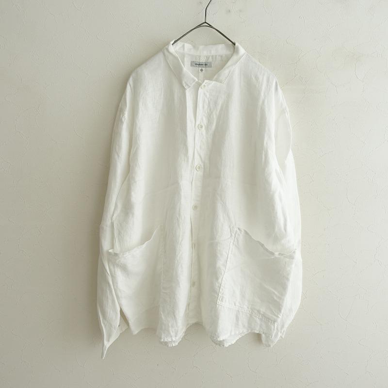 Ordinary fits（オーディナリーフィッツ） *リネン長袖シャツ*1白