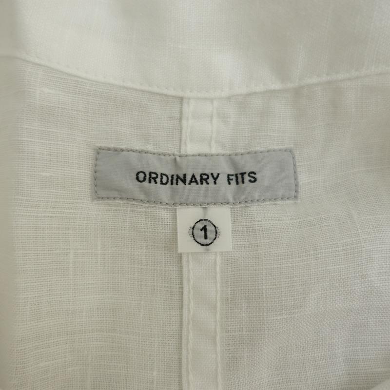 Ordinary fits（オーディナリーフィッツ） *リネン長袖シャツ*1白 