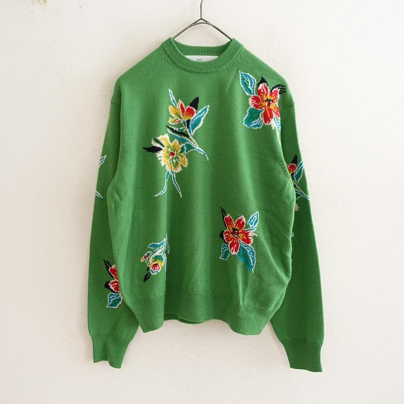 gasa*grue／リネンコットン 肩フリルシャツ ベージュ 丸襟 長袖 可愛