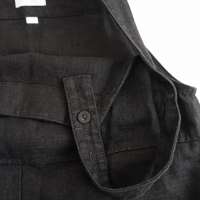 フォグリネンワーク オーバーオール ブラック お直しあり fog linen